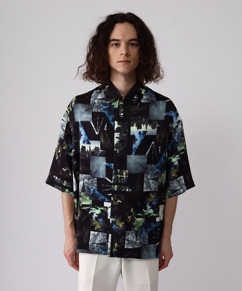 tk.TAKEO KIKUCHI(ティーケータケオキクチ)の「◆CONTRAST コラージュシャツ(ユニセックスアイテム)(シャツ/ブラウス・メンズ・グレー系その他/ホワイト系4/ブラック系3・01/02/03)」の10枚目の写真