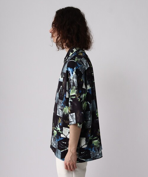 tk.TAKEO KIKUCHI(ティーケータケオキクチ)の「◆CONTRAST コラージュシャツ(ユニセックスアイテム)(シャツ/ブラウス・メンズ・グレー系その他/ホワイト系4/ブラック系3・01/02/03)」の11枚目の写真
