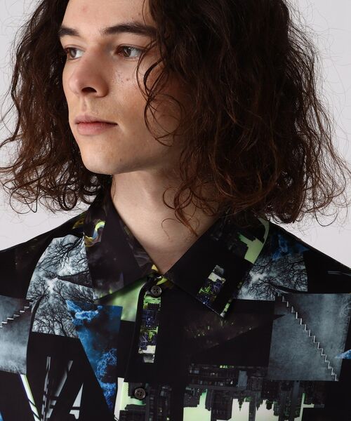 tk.TAKEO KIKUCHI(ティーケータケオキクチ)の「◆CONTRAST コラージュシャツ(ユニセックスアイテム)(シャツ/ブラウス・メンズ・グレー系その他/ホワイト系4/ブラック系3・01/02/03)」の13枚目の写真