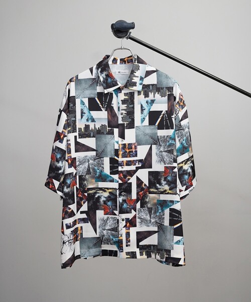 tk.TAKEO KIKUCHI(ティーケータケオキクチ)の「◆CONTRAST コラージュシャツ(ユニセックスアイテム)(シャツ/ブラウス・メンズ・グレー系その他/ホワイト系4/ブラック系3・01/02/03)」の22枚目の写真