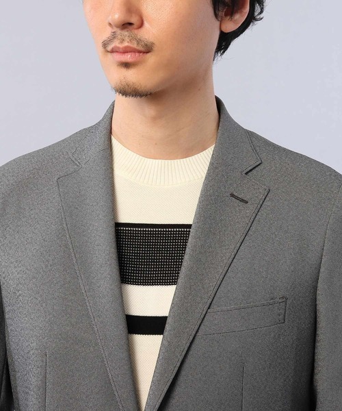 TAKEO KIKUCHI（タケオキクチ）の「◆【Sサイズ～】メランジ シャークスキン ストレッチ（スーツジャケット・メンズ・ネイビー/グレー・01/04/03/02）」の16枚目の写真