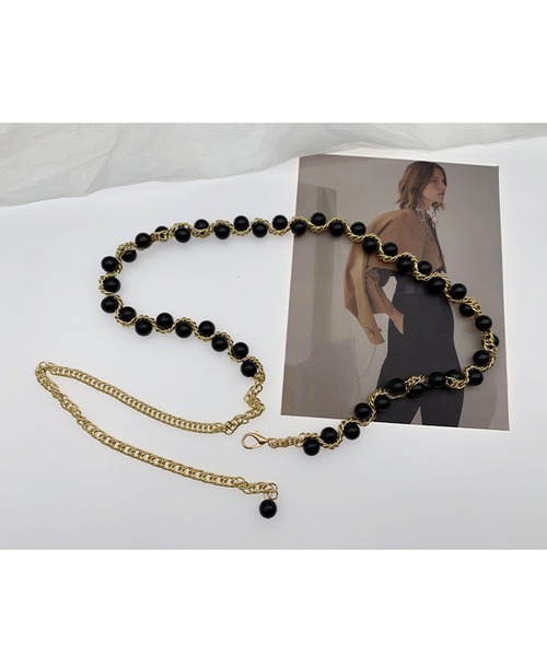 セール】パールサッシュチェーンベルト（ベルト）｜LA VORAGINE（ラ