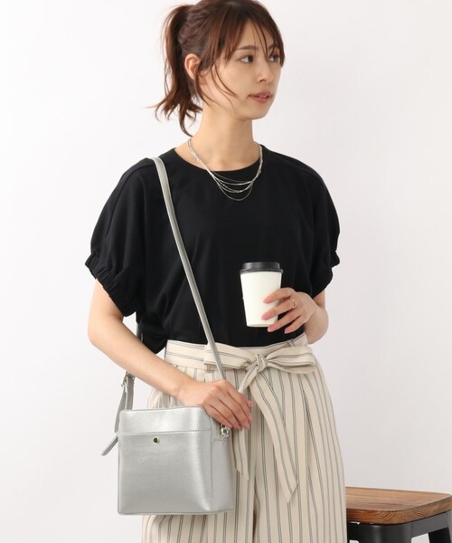 DRESKIP（ドレスキップ）の「◆スクエアショルダー（ショルダーバッグ・レディース・シルバー/ダークグリーン/パープル系4/アイボリー・00）」の4枚目の写真