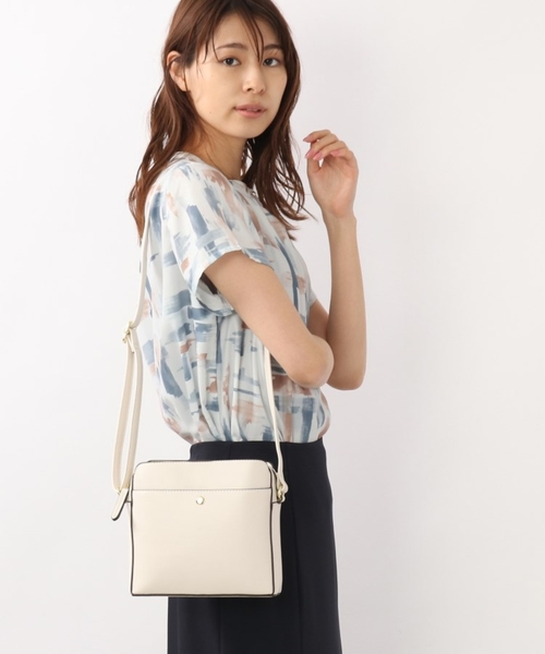 DRESKIP（ドレスキップ）の「◆スクエアショルダー（ショルダーバッグ・レディース・シルバー/ダークグリーン/パープル系4/アイボリー・00）」の2枚目の写真