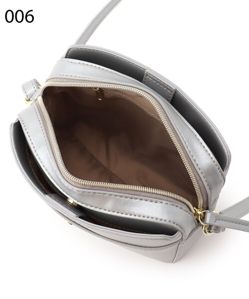 DRESKIP（ドレスキップ）の「◆スクエアショルダー（ショルダーバッグ・レディース・シルバー/ダークグリーン/パープル系4/アイボリー・00）」の12枚目の写真