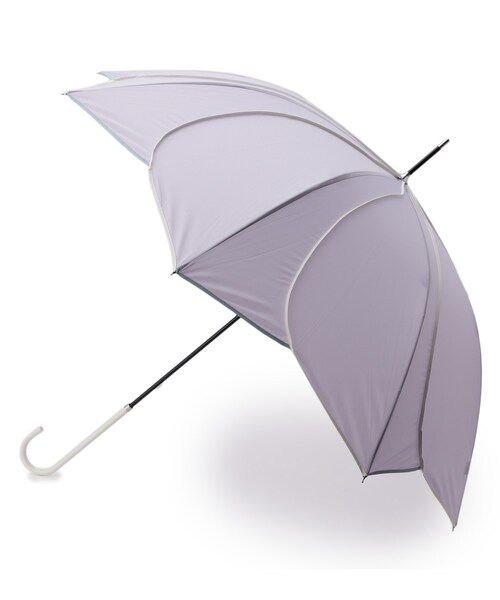 DRESKIP（ドレスキップ）の「◆because バイカラ－パイピングアンブレラ（長傘・レディース・イエロー/ネイビー/パープル系4/アイボリー・00）」の3枚目の写真