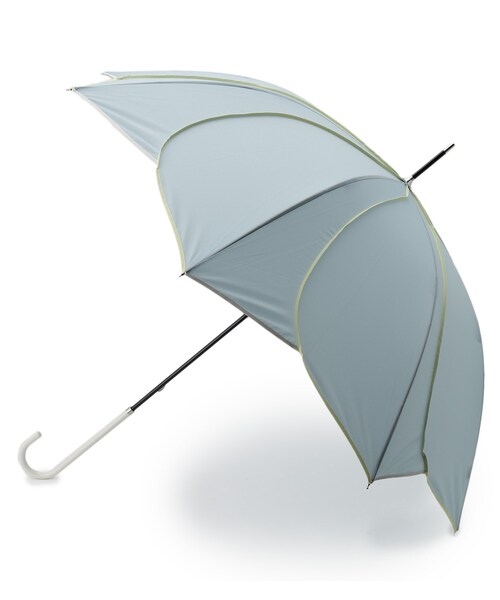 DRESKIP（ドレスキップ）の「◆because バイカラ－パイピングアンブレラ（長傘・レディース・イエロー/ネイビー/パープル系4/アイボリー・00）」の4枚目の写真