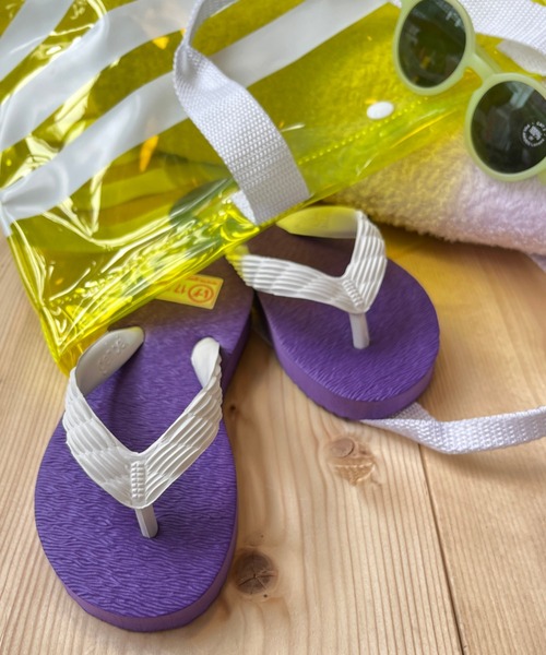 こども ビームス（コドモビームス）の「げんべい / ビーチサンダル（15～23cm）（サンダル・キッズ・ホワイト/ブルー/イエロー/グレー/ブラウン/パープル/ブラック/ネイビー/ブルー系その他3/ベージュ/ダークブラウン・23/15 /18/17/19/21/16/22/20）」の10枚目の写真