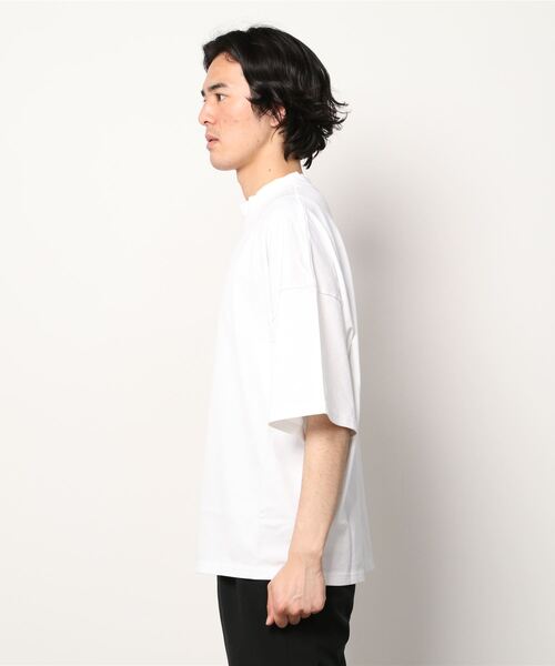 GOLD（ゴールド）の「東洋エンタープライズ GOLD / ゴールド：PLAITING COTTON JERSEY BALLOON T-SHIRT：22A-GL78884[MUS]（Tシャツ/カットソー・メンズ・ブラック/オフホワイト/グリーン・M/L/XL）」の4枚目の写真