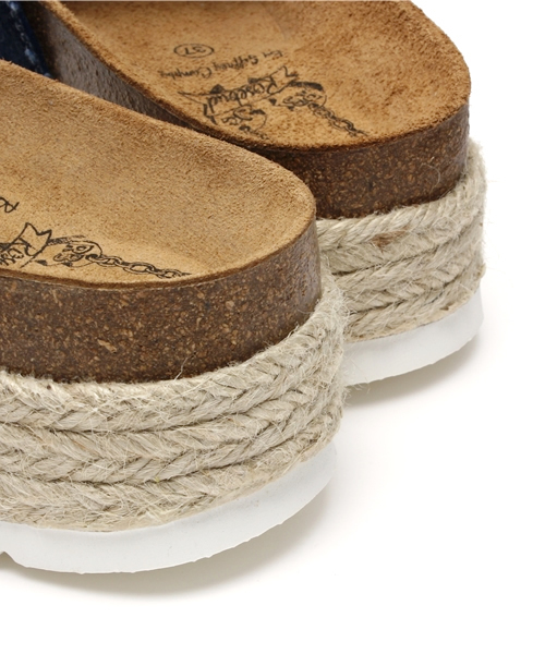 Jeffrey Campbell（ジェフリーキャンベル）の「(JEFFREY CAMPBELL FOR ROSE BUD)AN:271 CLARA JUTE DBL STRAP SANDAL[サンダル] ダブルストラップサンダル（サンダル・レディース・ホワイト/ブルー系その他/その他3/その他4・37/35/38/36）」の10枚目の写真