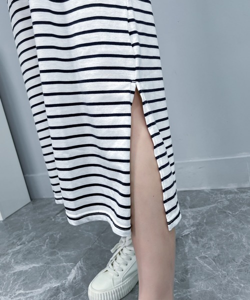 AsRiRe(アスリレイ)の「【AsRiRe】2点セット ショート丈シアーシャツ+ノースリーブワンピース(ワンピース・レディース・ホワイト/カーキ・M)」の7枚目の写真