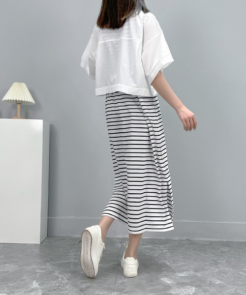 AsRiRe(アスリレイ)の「【AsRiRe】2点セット ショート丈シアーシャツ+ノースリーブワンピース(ワンピース・レディース・ホワイト/カーキ・M)」の17枚目の写真