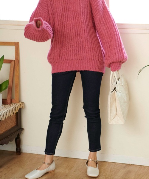 FREE'S MART（フリーズマート）の「ハイウエストボタンフライスキニーデニムパンツ（デニムパンツ・レディース・ブラック系その他/ブルー系その他/ダークネイビー/ブルー系その他2・SMALL/MEDIUM/X-SMALL）」の3枚目の写真