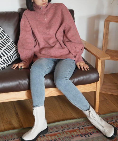 FREE'S MART（フリーズマート）の「ハイウエストボタンフライスキニーデニムパンツ（デニムパンツ・レディース・ブラック系その他/ブルー系その他/ダークネイビー/ブルー系その他2・SMALL/MEDIUM/X-SMALL）」の4枚目の写真