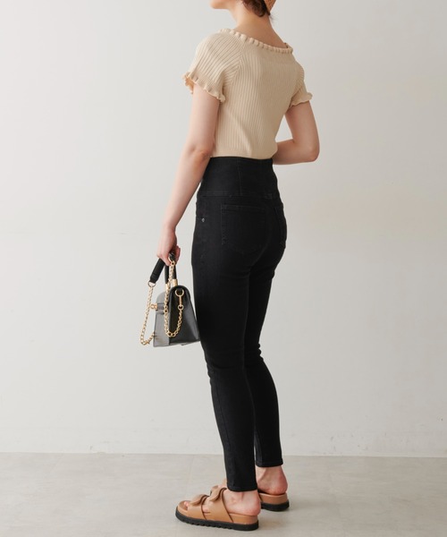 FREE'S MART（フリーズマート）の「ハイウエストボタンフライスキニーデニムパンツ（デニムパンツ・レディース・ブラック系その他/ブルー系その他/ダークネイビー/ブルー系その他2・SMALL/MEDIUM/X-SMALL）」の21枚目の写真