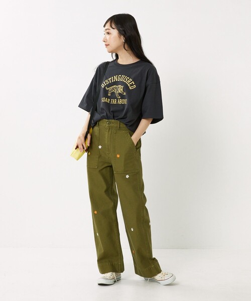 FREAK'S STORE（フリークスストア）の「TORAロゴTシャツ（Tシャツ/カットソー・レディース・チャコールグレー/ネイビー/レッド/オフホワイト・ﾌﾘ-）」の17枚目の写真