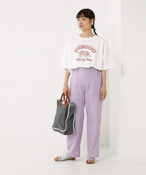 FREAK'S STORE（フリークスストア）の「TORAロゴTシャツ（Tシャツ/カットソー・レディース・チャコールグレー/ネイビー/レッド/オフホワイト・ﾌﾘ-）」の18枚目の写真