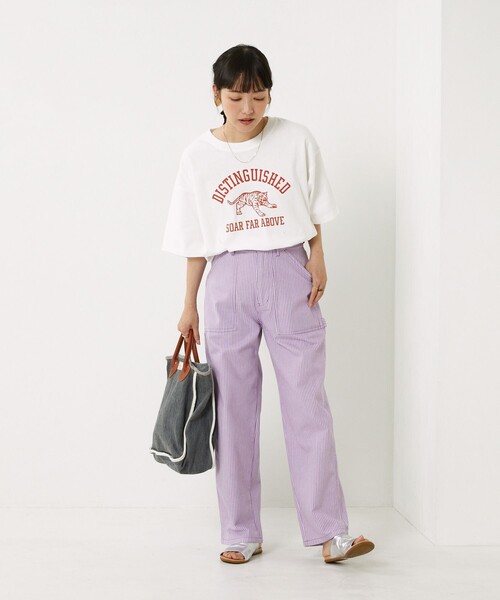 FREAK'S STORE（フリークスストア）の「TORAロゴTシャツ（Tシャツ/カットソー・レディース・チャコールグレー/ネイビー/レッド/オフホワイト・ﾌﾘ-）」の10枚目の写真