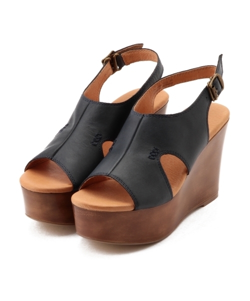 BEAMS LIGHTS Women's（ビームスライツ ウィメンズ）の「BEAMS LIGHTS / ヴァルキーウェッジ サンダル（サンダル・レディース・ホワイト/ブラウン/ネイビー/オフホワイト/ブラック/ブラウン系その他・38/36/37）」の11枚目の写真