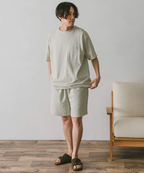 URBAN RESEARCH DOORS(アーバンリサーチドアーズ)の「ミニ裏毛アスレチックショーツ(その他パンツ・メンズ・ライトブルー/ネイビー/グレー/オフホワイト/イエロー・MEDIUM/LARGE/X-LARGE)」の14枚目の写真