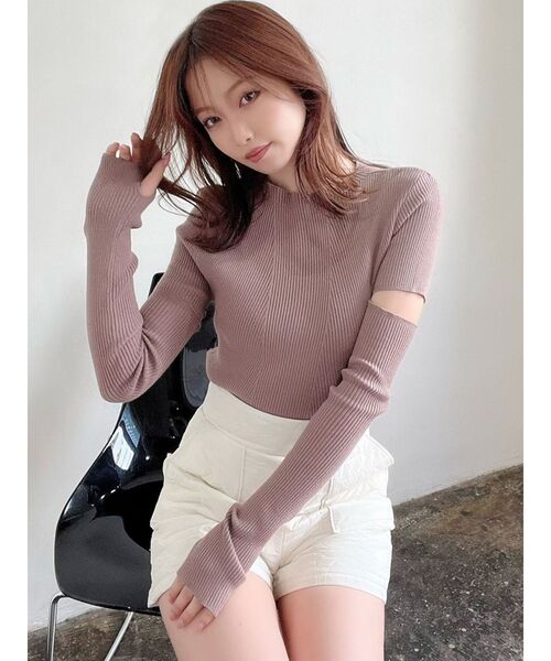 RESEXXY（リゼクシー）の「キルティングショートパンツ【セットアップ着用可能】（その他パンツ・レディース・アイボリー/ブラック/ピンク・FREE）」の5枚目の写真