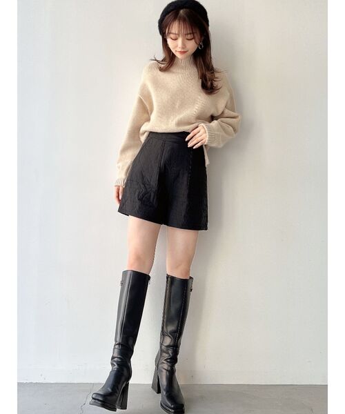 RESEXXY（リゼクシー）の「キルティングショートパンツ【セットアップ着用可能】（その他パンツ・レディース・アイボリー/ブラック/ピンク・FREE）」の12枚目の写真