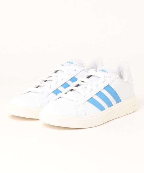 adidas（アディダス）の「《adidas》GRAND COURT BASE 2.0 M（スニーカー・メンズ・ホワイト×ブラック/ホワイト系その他/ブラック×ホワイト/ホワイト×ブルー・24.5cm/22.5cm/27.0cm/25.0cm/26.5cm/24.0cm/25.5cm/23.0cm/28.0cm/23.5cm/26.0cm/27.5cm/30.0cm/28.5cm/29.0cm）」の2枚目の写真