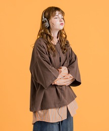 MUHET | 【セット】シャツ×ミニ裏毛Tシャツ(シャツ/ブラウス)