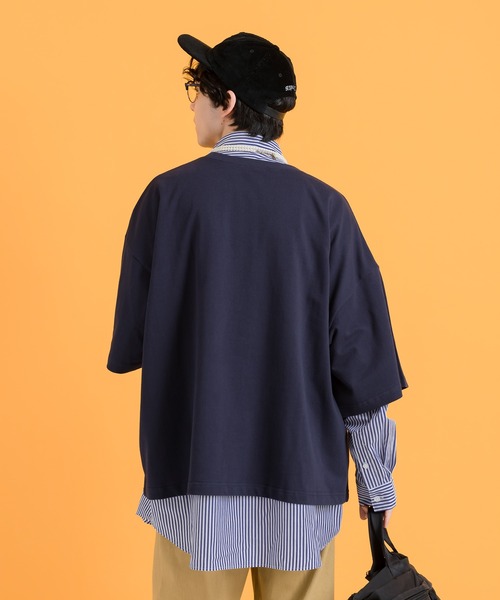 MUHET(ミュエータ)の「【セット】シャツ×ミニ裏毛Tシャツ(シャツ/ブラウス・レディース・ネイビー/オフホワイト/オレンジ・MEDIUM/X-LARGE)」の17枚目の写真