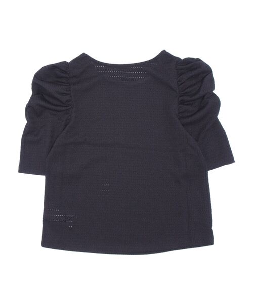 ehka sopo(エヘカソポ)の「パフスリーブプルオーバー(Tシャツ/カットソー・レディース・ブラック/グリーン/ラベンダー/キナリ・フリ-)」の5枚目の写真