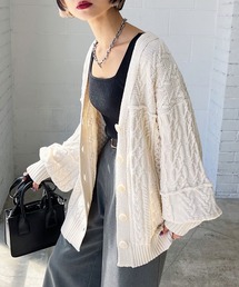 PAGEBOY | ケーブルルーズカーディガン(カーディガン/ボレロ)