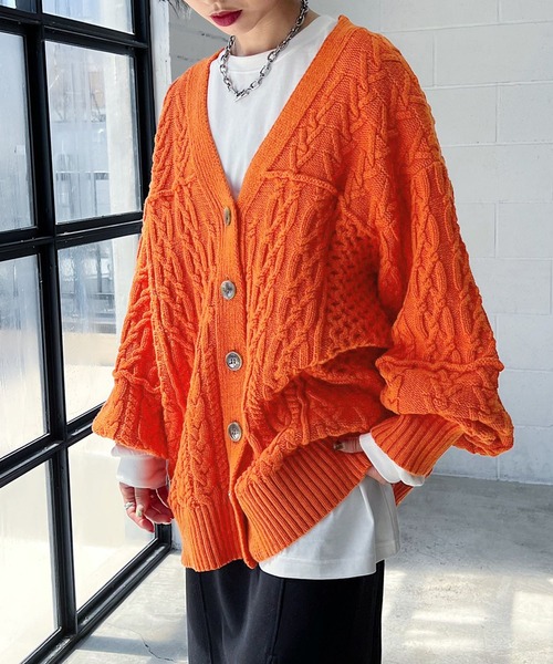 PAGEBOY（ページボーイ）の「ケーブルルーズカーディガン