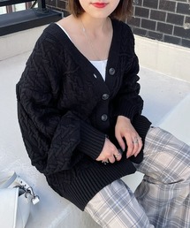 PAGEBOY | ケーブルルーズカーディガン(カーディガン/ボレロ)