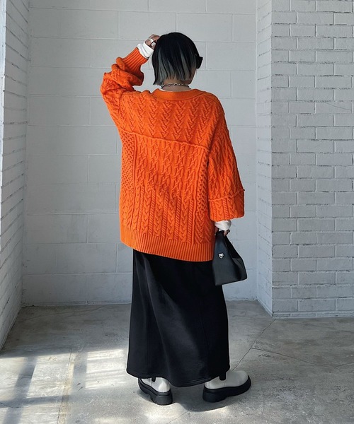 PAGEBOY（ページボーイ）の「ケーブルルーズカーディガン