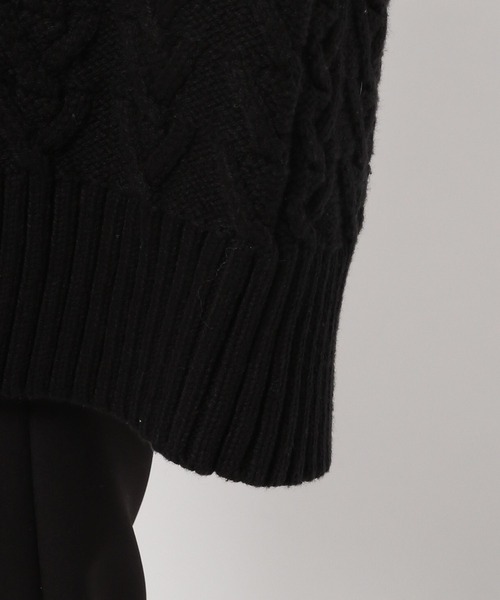 PAGEBOY(ページボーイ)の「ケーブルルーズカーディガン(カーディガン/ボレロ・レディース・オフホワイト/オレンジ/グレイッシュベージュ/ブラック・FREE)」の18枚目の写真