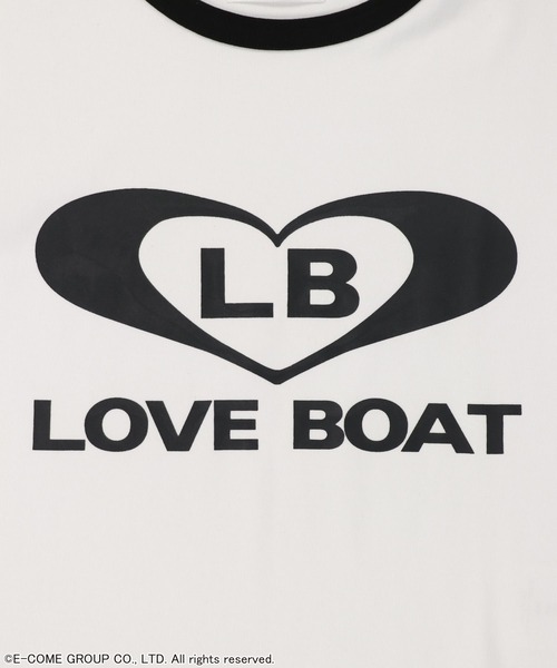LOVE BOAT(ラブ・ボート)の「【LOVEBOAT/ラブボート】ショート丈ロゴリンガーTシャツ(Tシャツ/カットソー・レディース・ホワイト/ブラック・ONESIZE)」の14枚目の写真