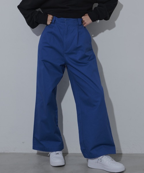 FIG&VIPER（フィグアンドバイパー）の「TCツイルワークパンツ（カーゴパンツ・レディース・ホワイト/ブラック/ブルー・S/M/L）」の3枚目の写真