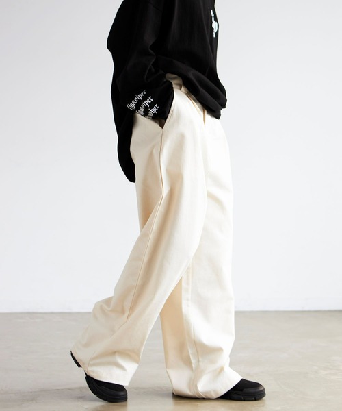 FIG&VIPER（フィグアンドバイパー）の「TCツイルワークパンツ（カーゴパンツ・レディース・ホワイト/ブラック/ブルー・S/M/L）」の4枚目の写真