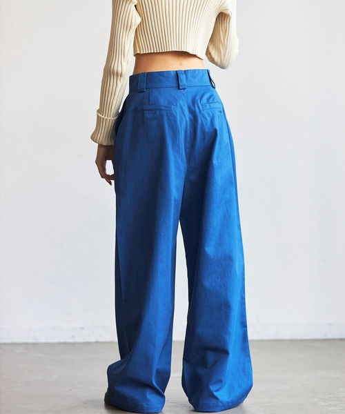 FIG&VIPER（フィグアンドバイパー）の「TCツイルワークパンツ（カーゴパンツ・レディース・ホワイト/ブラック/ブルー・S/M/L）」の6枚目の写真