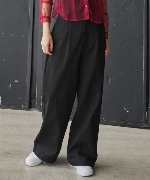 FIG&VIPER（フィグアンドバイパー）の「TCツイルワークパンツ（カーゴパンツ・レディース・ホワイト/ブラック/ブルー・S/M/L）」の5枚目の写真