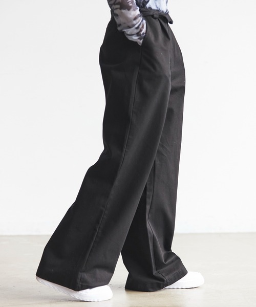 FIG&VIPER（フィグアンドバイパー）の「TCツイルワークパンツ（カーゴパンツ・レディース・ホワイト/ブラック/ブルー・S/M/L）」の13枚目の写真