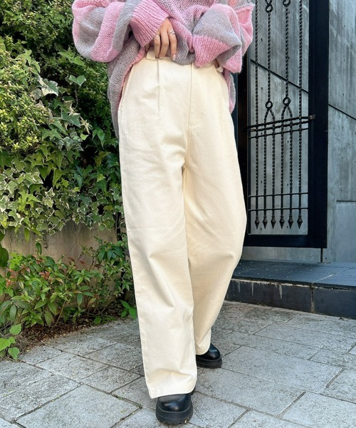 FIG&VIPER（フィグアンドバイパー）の「TCツイルワークパンツ（カーゴパンツ・レディース・ホワイト/ブラック/ブルー・S/M/L）」の18枚目の写真