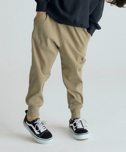 FOV(フォブ)の「フォブ テレコリブロングパンツ(その他パンツ・キッズ・チャコールグレー/ブラック/ベージュ・M/L/XL/S)」の5枚目の写真