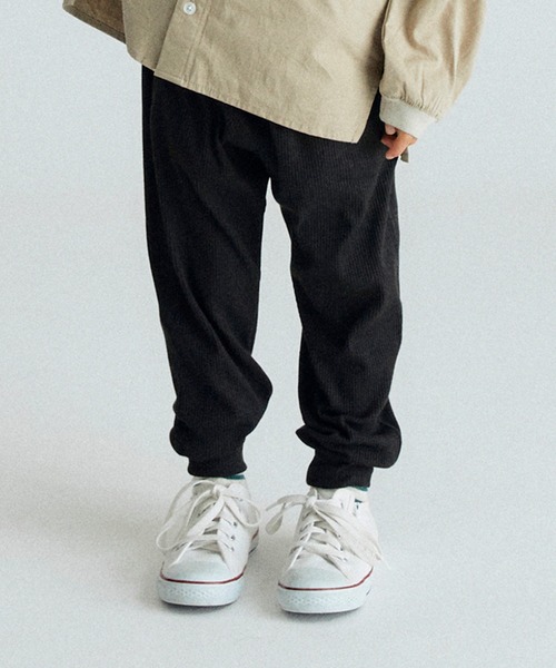 FOV(フォブ)の「フォブ テレコリブロングパンツ(その他パンツ・キッズ・チャコールグレー/ブラック/ベージュ・M/L/XL/S)」の6枚目の写真