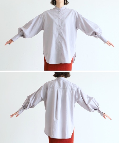 reca（レカ）の「ボリューム袖タックブラウス（シャツ/ブラウス・レディース・ブラック/オフホワイト/ブルー/グレー系その他・M）」の13枚目の写真