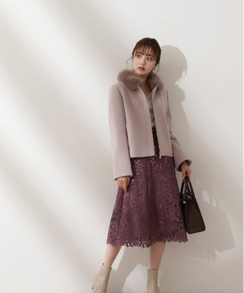 PROPORTION BODY DRESSING（プロポーションボディドレッシング）の「レースフレアースカート / 1212220903（スカート・レディース・ピンク/ブルー/ブラウン/ピンク系その他・X-SMALL/SMALL/MEDIUM）」の10枚目の写真