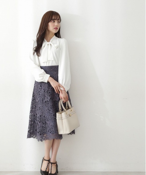 PROPORTION BODY DRESSING（プロポーションボディドレッシング）の「レースフレアースカート / 1212220903（スカート・レディース・ピンク/ブルー/ブラウン/ピンク系その他・X-SMALL/SMALL/MEDIUM）」の9枚目の写真