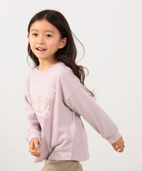 BEAMS mini(ビームスミニ)の「BEAMS mini / スマイルロゴ ビッグ ロングスリーブ Tシャツ22FW (90~140㎝)(Tシャツ/カットソー・キッズ・レッド系その他/ロイヤルブルー/ホワイト系その他7/ケリー・90/120/110/130/100)」の1枚目の写真