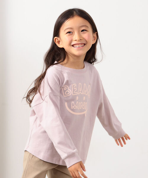 BEAMS mini(ビームスミニ)の「BEAMS mini / スマイルロゴ ビッグ ロングスリーブ Tシャツ22FW (90~140㎝)(Tシャツ/カットソー・キッズ・レッド系その他/ロイヤルブルー/ホワイト系その他7/ケリー・90/120/110/130/100)」の10枚目の写真