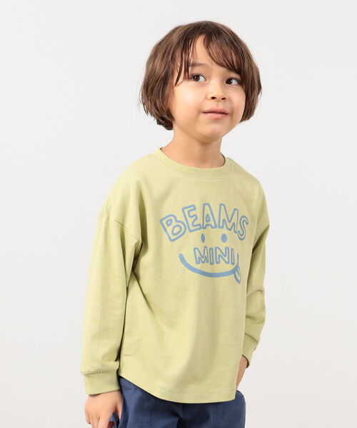 BEAMS mini(ビームスミニ)の「BEAMS mini / スマイルロゴ ビッグ ロングスリーブ Tシャツ22FW (90~140㎝)(Tシャツ/カットソー・キッズ・レッド系その他/ロイヤルブルー/ホワイト系その他7/ケリー・90/120/110/130/100)」の5枚目の写真